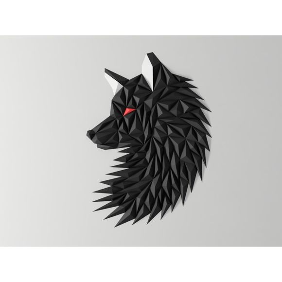 DGEmily Wolf Head Wall Art | Large-Scale Wall Decor | Custom Sizes!! - Picture 1 of 6